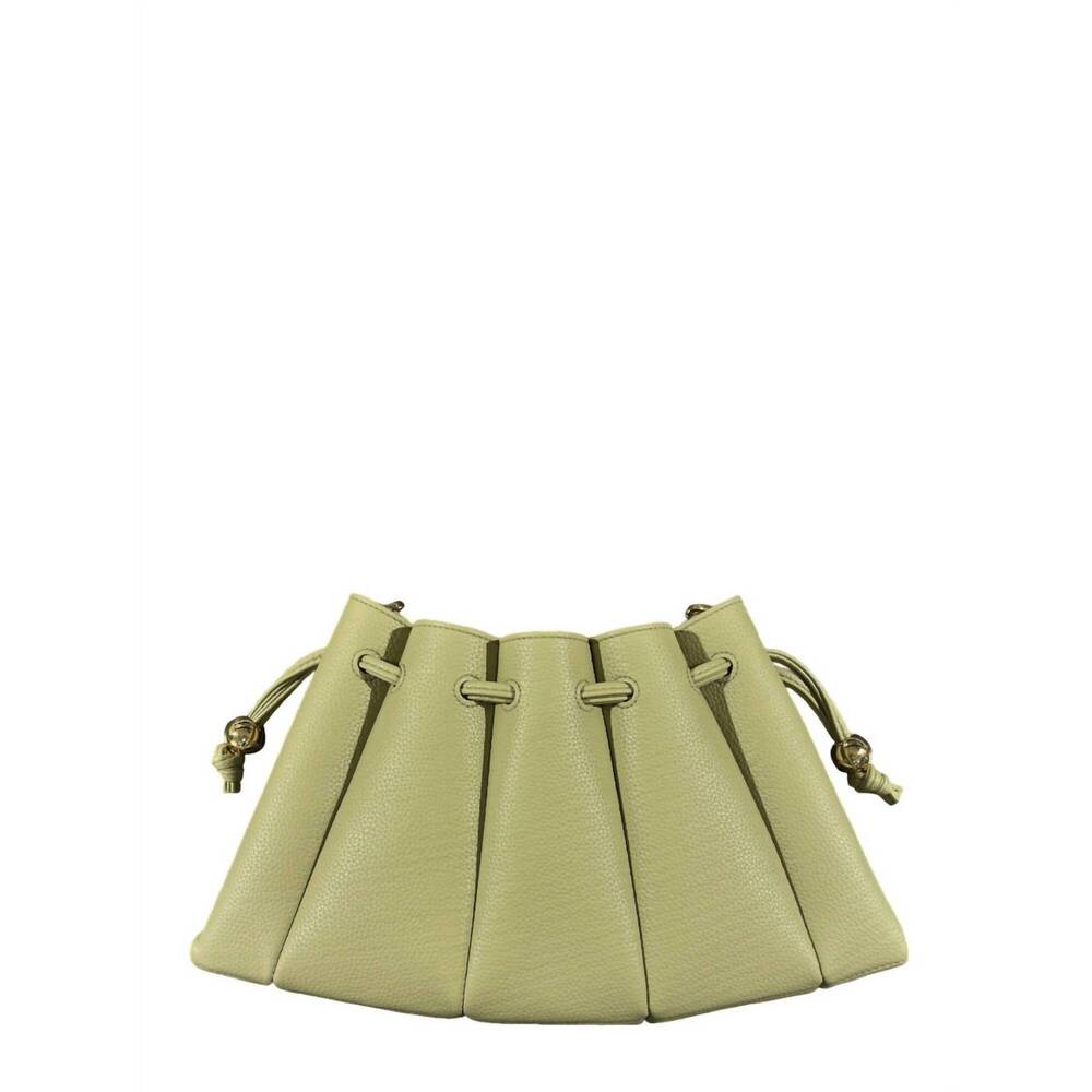 NEW THEMOIRÈ women's calipso bottalato drawstring shoulder bag in olive green